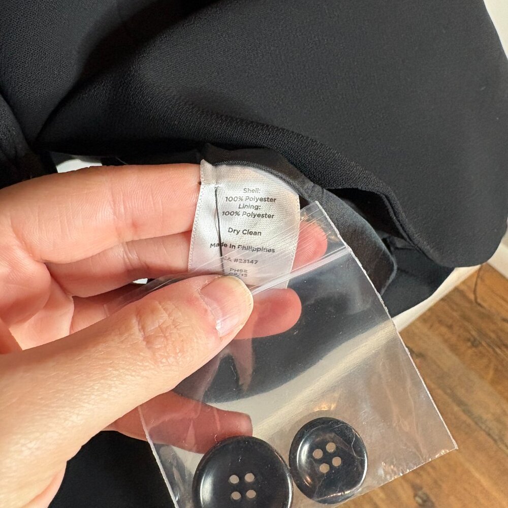 Talbots black one button blazer jacket - image 4